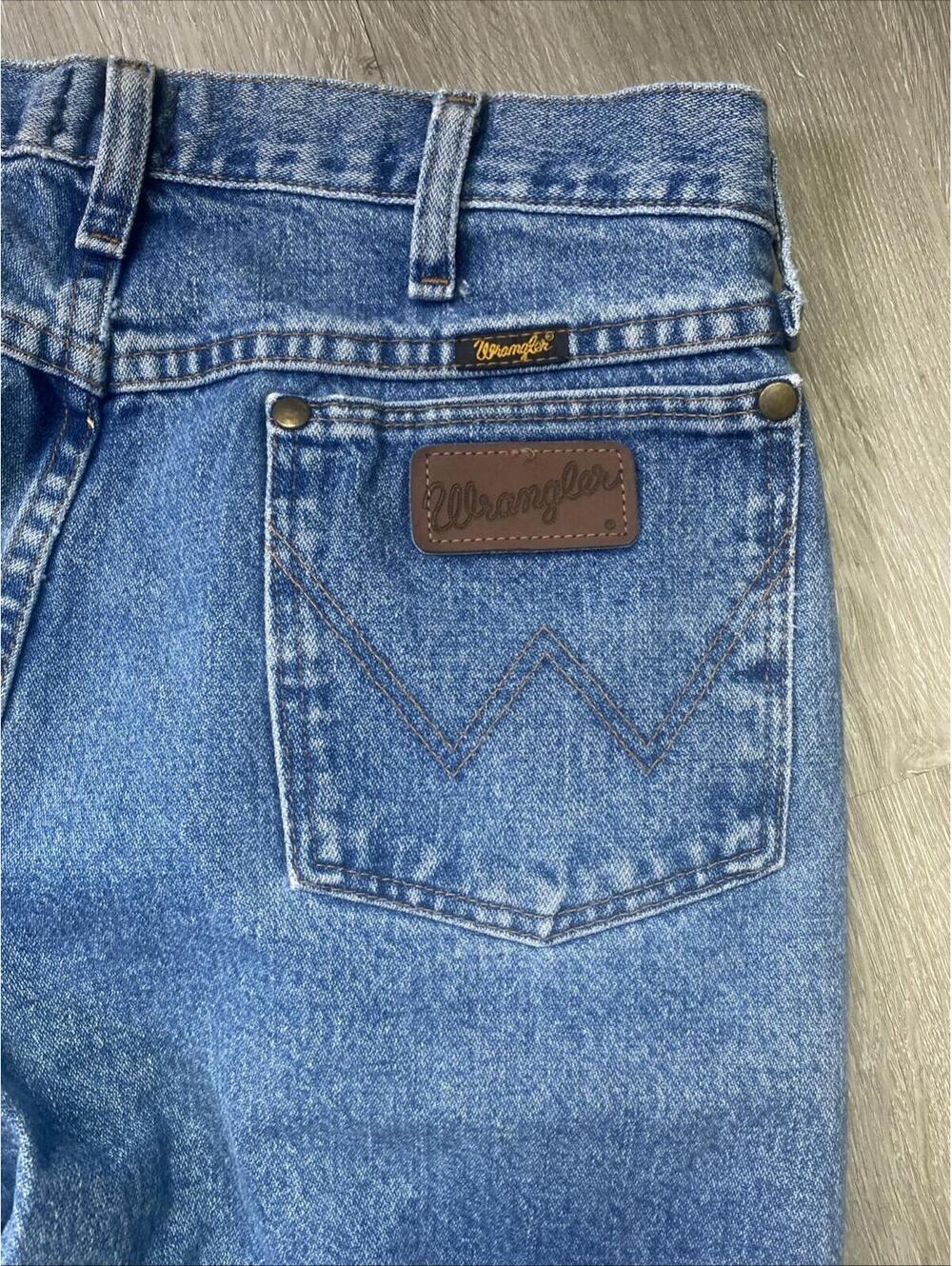 Vintage WRANGLER 47MWZ Regular Fit 34x32 Men’s Blue Denim Cowboy Western